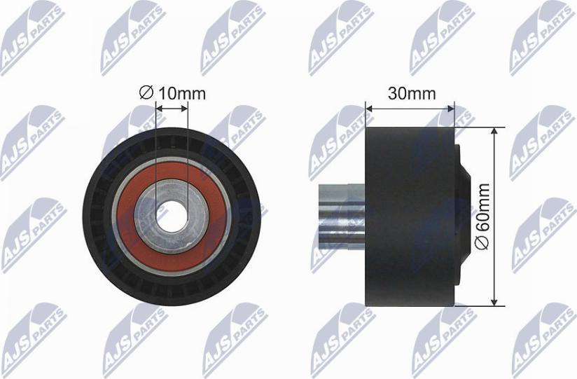 NTY RNK-CT-040 - Tensioner Pulley, v-belt autospares.lv