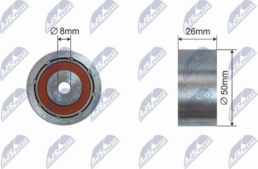 NTY RNK-CT-058 - Pulley, v-ribbed belt autospares.lv