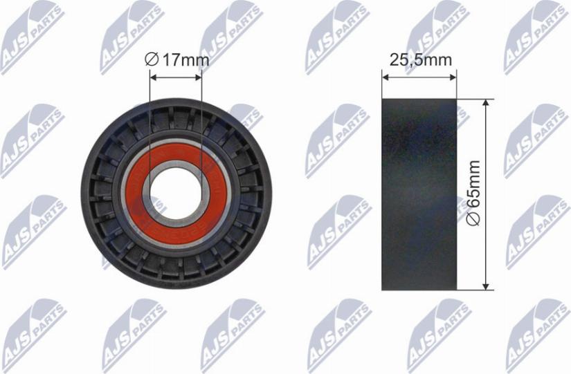 NTY RNK-CT-061 - Pulley, v-ribbed belt autospares.lv