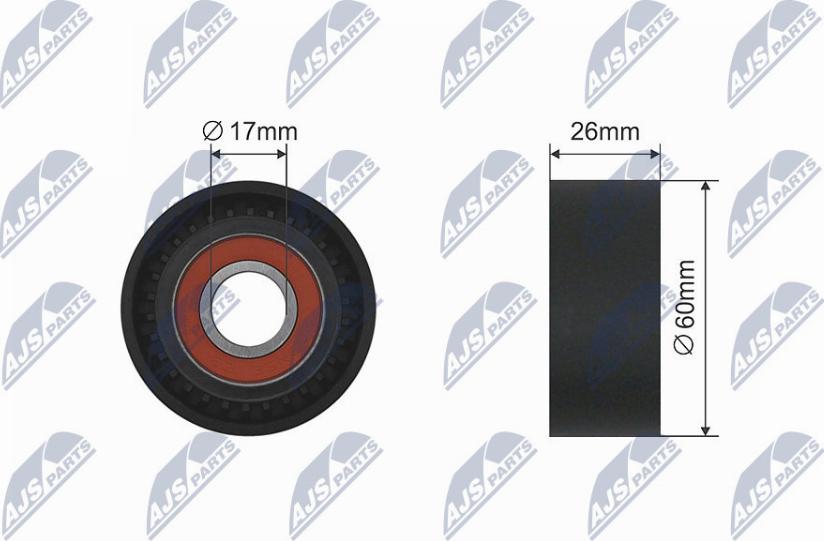 NTY RNK-CT-002 - Pulley, v-ribbed belt autospares.lv