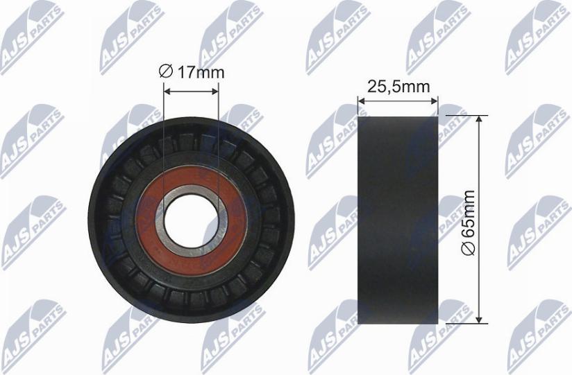 NTY RNK-CT-013 - Pulley, v-ribbed belt autospares.lv