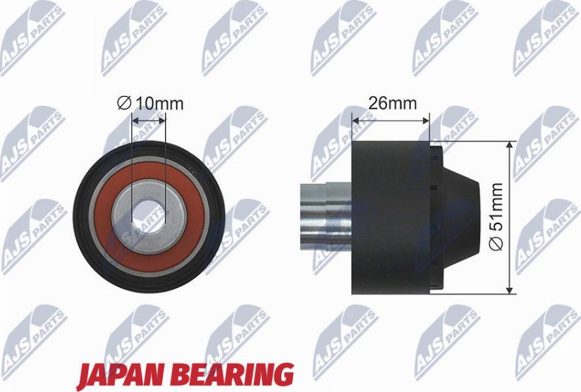 NTY RNK-CT-028 - Pulley, v-ribbed belt autospares.lv
