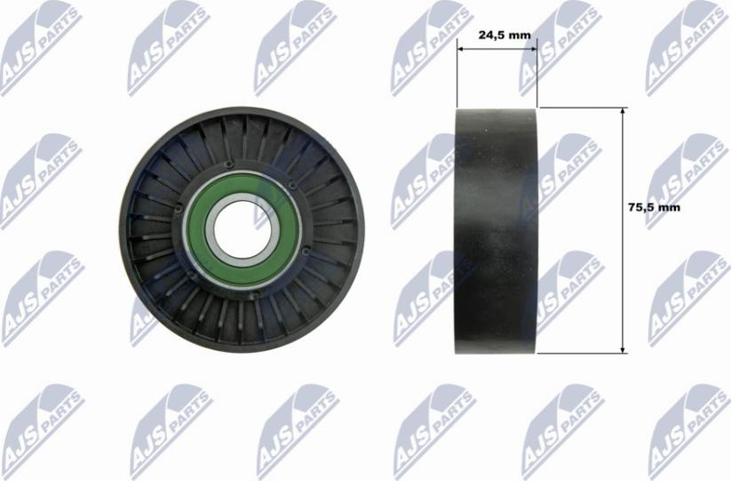 NTY RNK-FR-069 - Pulley, v-ribbed belt autospares.lv