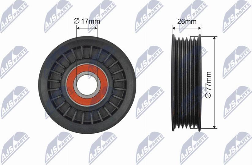 NTY RNK-FR-060 - Pulley, v-ribbed belt autospares.lv