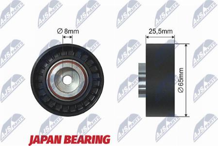 NTY RNK-FR-019 - Pulley, v-ribbed belt autospares.lv