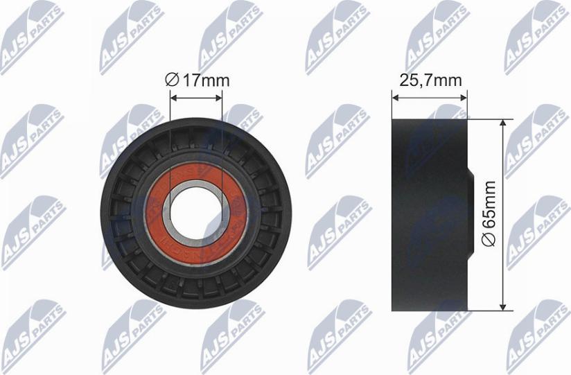 NTY RNK-FR-011 - Pulley, v-ribbed belt autospares.lv