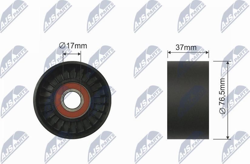 NTY RNK-FR-017 - Pulley, v-ribbed belt autospares.lv