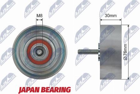 NTY RNK-FR-032 - Pulley, v-ribbed belt autospares.lv