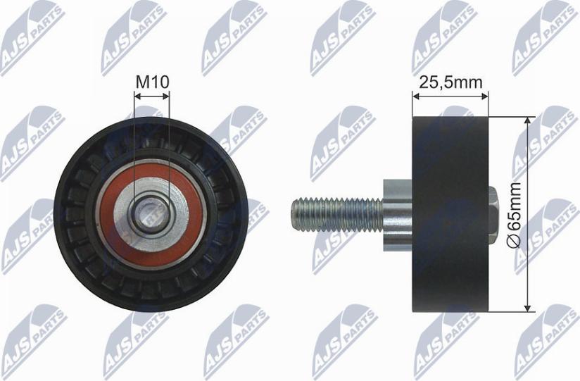 NTY RNK-FT-009 - Pulley, v-ribbed belt autospares.lv