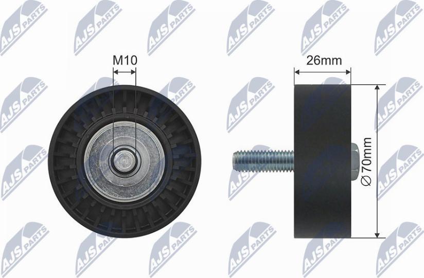 NTY RNK-FT-006 - Pulley, v-ribbed belt autospares.lv