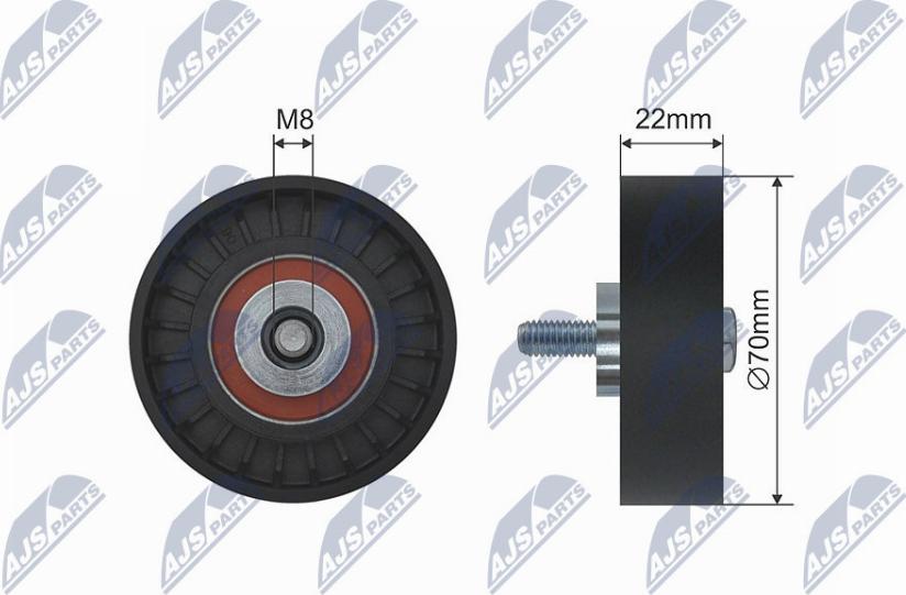 NTY RNK-FT-001 - Pulley, v-ribbed belt autospares.lv