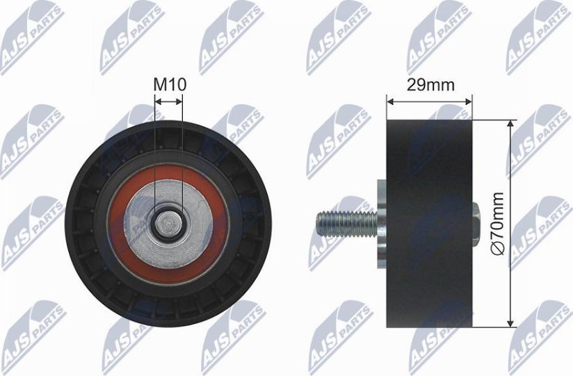 NTY RNK-FT-003 - Pulley, v-ribbed belt autospares.lv