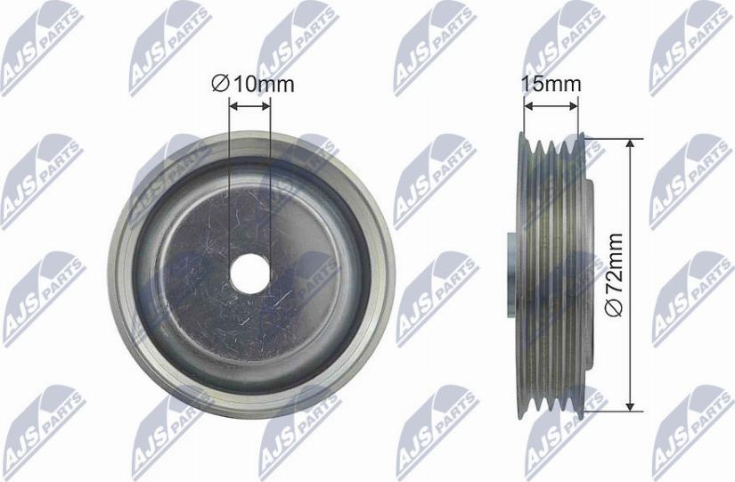 NTY RNK-HD-018 - Tensioner Pulley, v-belt autospares.lv