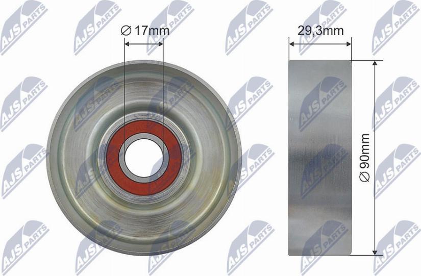 NTY RNK-HY-519 - Deflection / Guide Pulley, V-belt autospares.lv