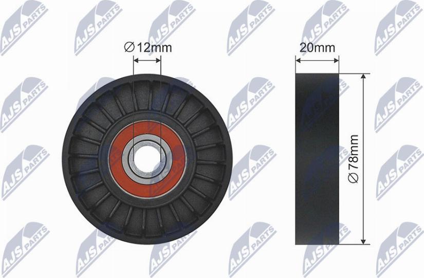 NTY RNK-HY-513 - Tensioner Pulley, v-belt autospares.lv