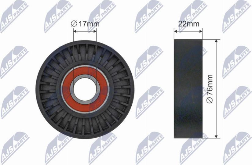 NTY RNK-KA-016 - Pulley, v-ribbed belt autospares.lv