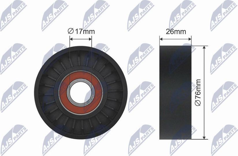 NTY RNK-ME-031 - Tensioner Pulley, v-belt autospares.lv