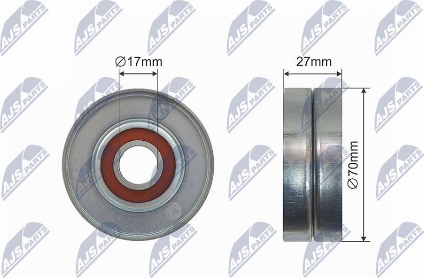 NTY RNK-NS-044 - Pulley, v-ribbed belt autospares.lv