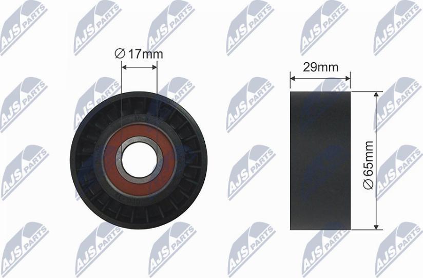 NTY RNK-NS-033 - Pulley, v-ribbed belt autospares.lv