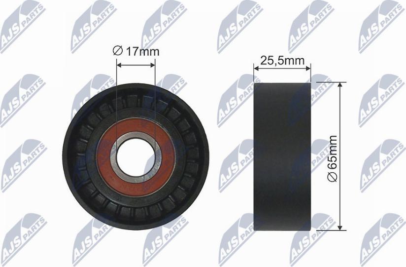 NTY RNK-PL-004 - Pulley, v-ribbed belt autospares.lv