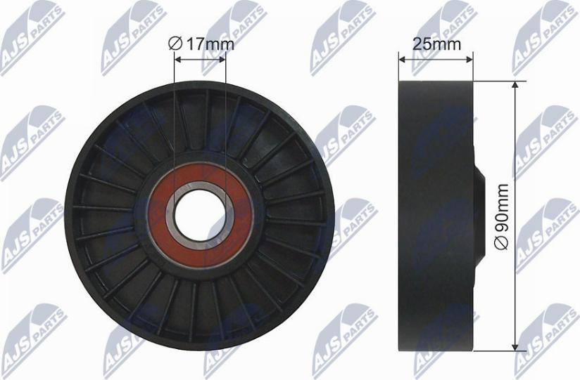 NTY RNK-PL-002 - Pulley, v-ribbed belt autospares.lv