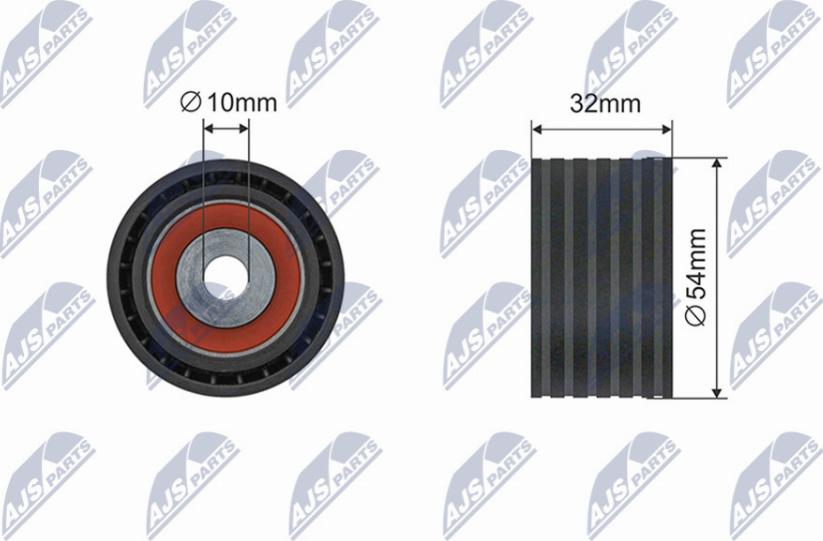 NTY RNK-RE-044 - Deflection / Guide Pulley, timing belt autospares.lv