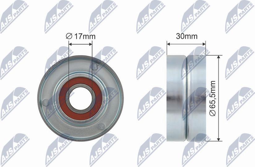 NTY RNK-RE-004 - Pulley, v-ribbed belt autospares.lv