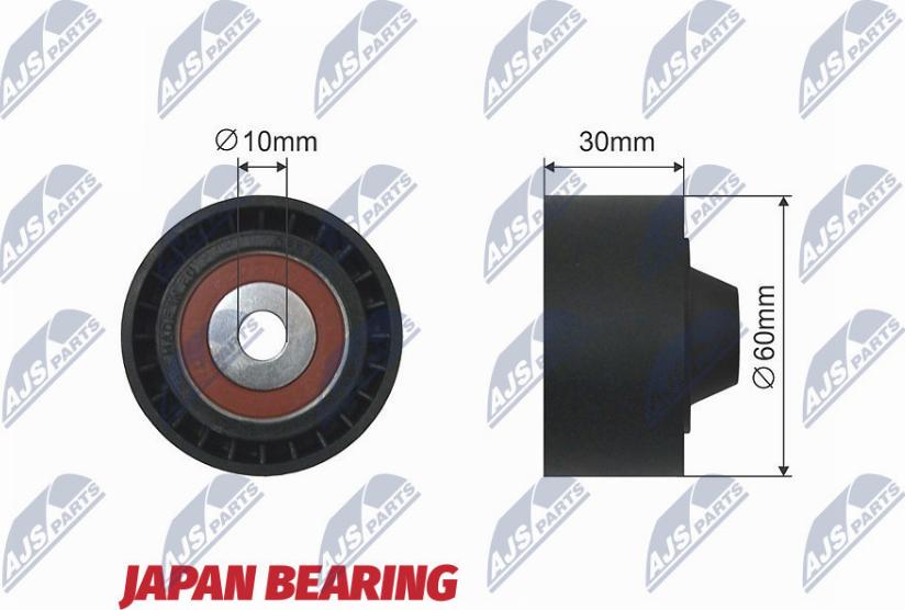 NTY RNK-RE-005 - Pulley, v-ribbed belt autospares.lv