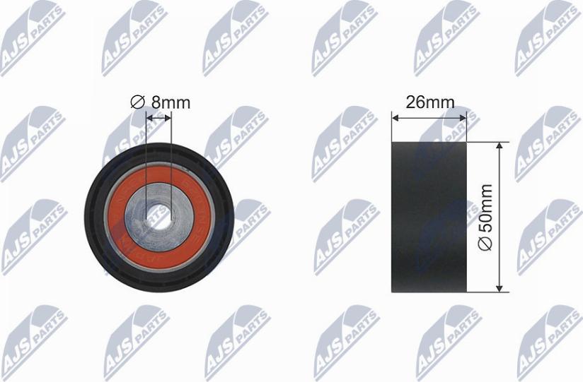 NTY RNK-RE-015 - Pulley, v-ribbed belt autospares.lv
