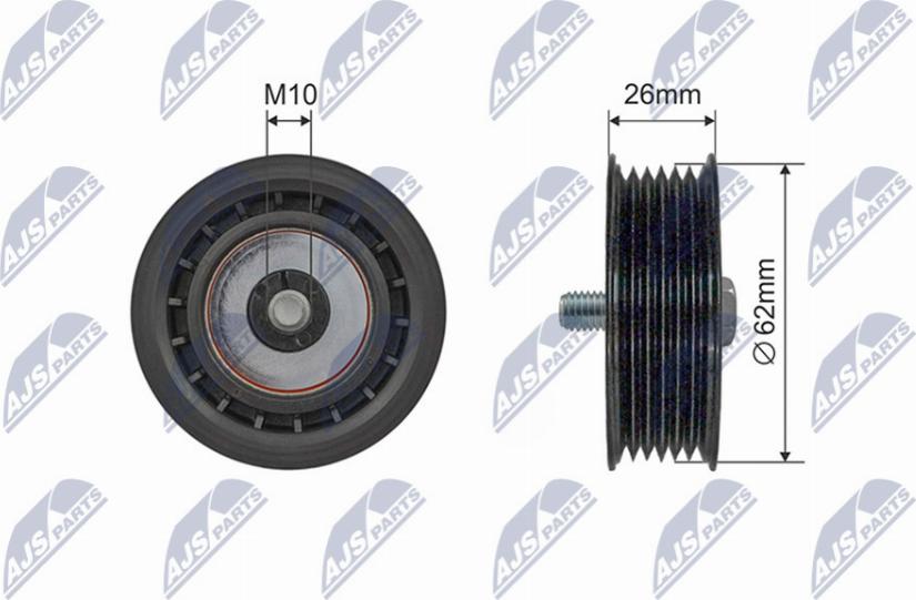 NTY RNK-SA-007 - Pulley, v-ribbed belt autospares.lv