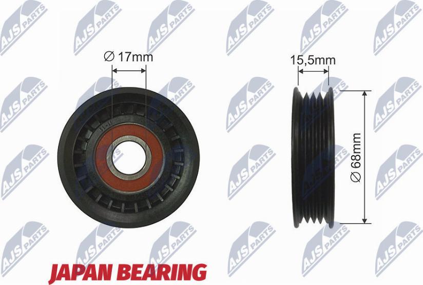 NTY RNK-SB-000 - Pulley, v-ribbed belt autospares.lv