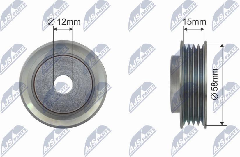 NTY RNK-SU-009 - Pulley, v-ribbed belt autospares.lv