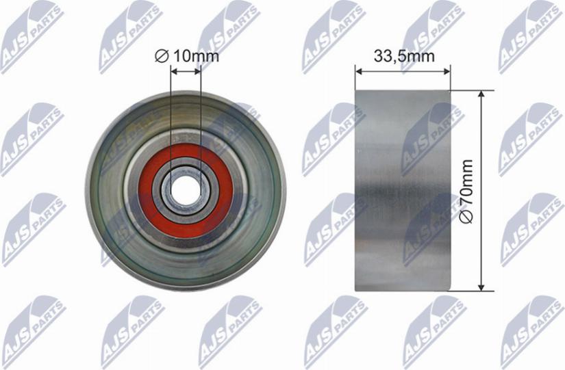 NTY RNK-TY-043 - Pulley, v-ribbed belt autospares.lv