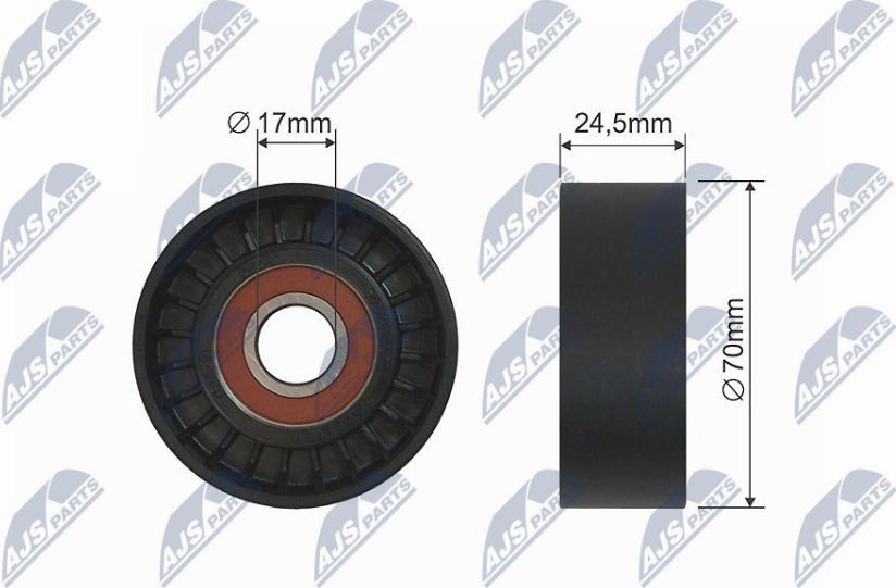 NTY RNK-VV-003 - Pulley, v-ribbed belt autospares.lv