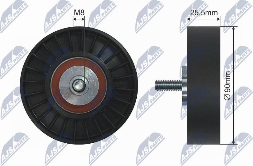 NTY RNK-VW-003 - Pulley, v-ribbed belt autospares.lv