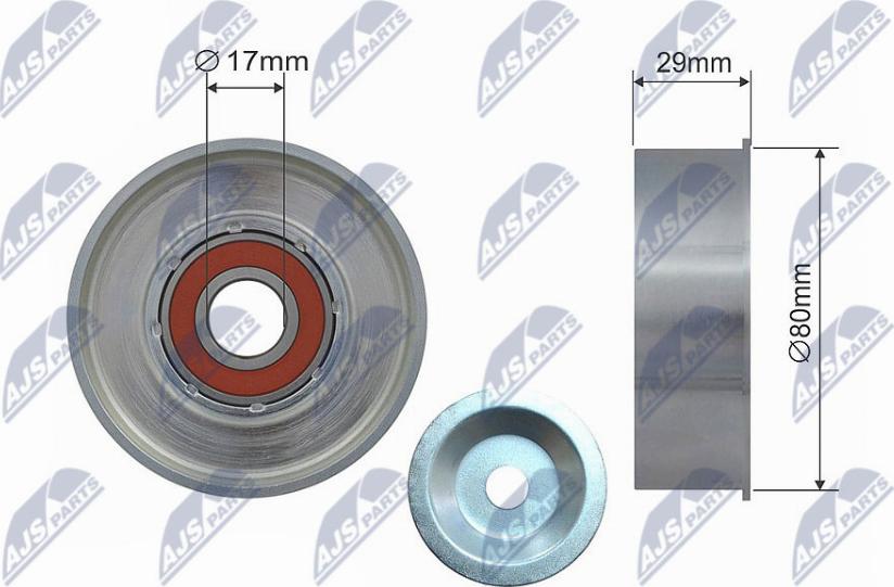 NTY RRK-MS-000 - Pulley, v-ribbed belt autospares.lv