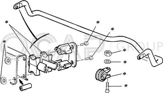 OCAP 0902264 - Repair Kit, stabilizer coupling rod autospares.lv