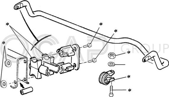 OCAP 0902263 - Repair Kit, stabilizer coupling rod autospares.lv