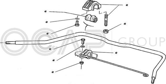 OCAP 0902206 - Repair Kit, stabilizer coupling rod autospares.lv