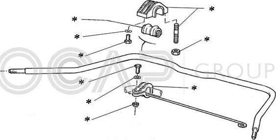 OCAP 0902208 - Repair Kit, stabilizer coupling rod autospares.lv