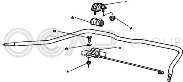 OCAP 0902224 - Repair Kit, stabilizer coupling rod autospares.lv