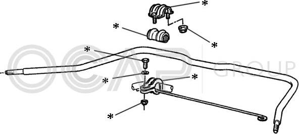 OCAP 0902223 - Repair Kit, stabilizer coupling rod autospares.lv