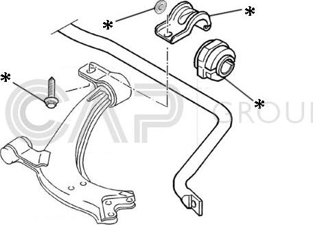 OCAP 0902222 - Repair Kit, stabilizer coupling rod autospares.lv