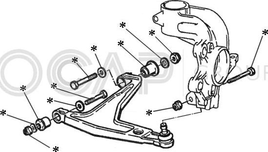 OCAP 0902227 - Link Set, wheel suspension autospares.lv