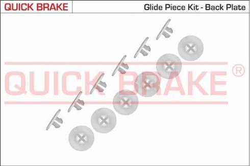 OJD Quick Brake 6858K - Accessory Kit, brake shoes autospares.lv