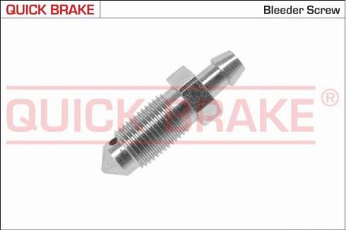 OJD Quick Brake 0019 - Breather Screw / Valve, wheel brake cylinder autospares.lv