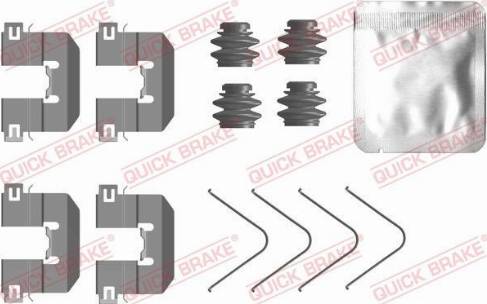OJD Quick Brake 109-0104 - Accessory Kit for disc brake Pads autospares.lv