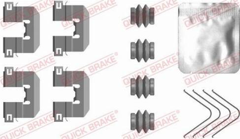 OJD Quick Brake 109-0117 - Accessory Kit for disc brake Pads autospares.lv