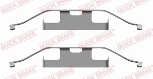 OJD Quick Brake 109-1682 - Accessory Kit for disc brake Pads autospares.lv