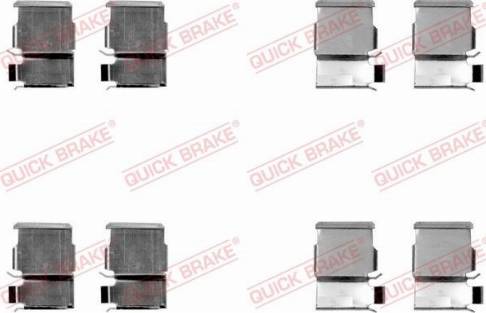 OJD Quick Brake 109-1033 - Accessory Kit for disc brake Pads autospares.lv